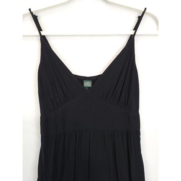 Wild Fable Tiered Short SunDress Adjustable Strap Women XS Flowey Black Causal - Picture 10 of 11